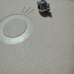 Pandora Silver and Purple Charm